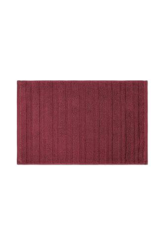 Coincasa πετσέτα προσώπου μονόχρωμη με ανάγλυφες ρίγες 100 x 60 cm - 007358602 Μπορντό